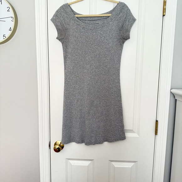 Chelsea & Theodore Heather Gray Mini Dress - Picture 1 of 3